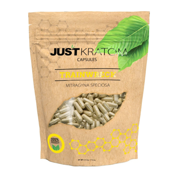 JUST KRATOM CAPSULES 500CT - TRAINWRECK