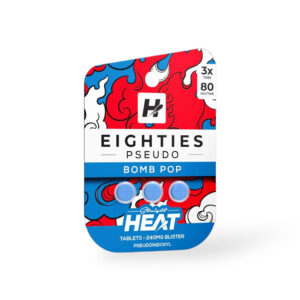 STRAIGHT HEAT EIGHTIES PSEUDO TABLETS 80MG 3CT - BOMB POP