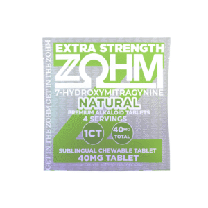 ZOHM 7-HYDROXYMITRAGYNINE EXTRA STRENGTH TABLETS 40MG 1CT - NATURAL