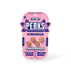 DOZO PERKS 7-HYDROXYMITRAGYNINE TABLETS 50MG 4CT - MELLOW BLEND PINK LEMONADE