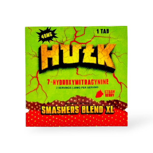 HULK 7-HYDROXYMITRAGYNINE SMASHERS BLEND XL TABLETS 40MG 1CT - STRAWBERRY