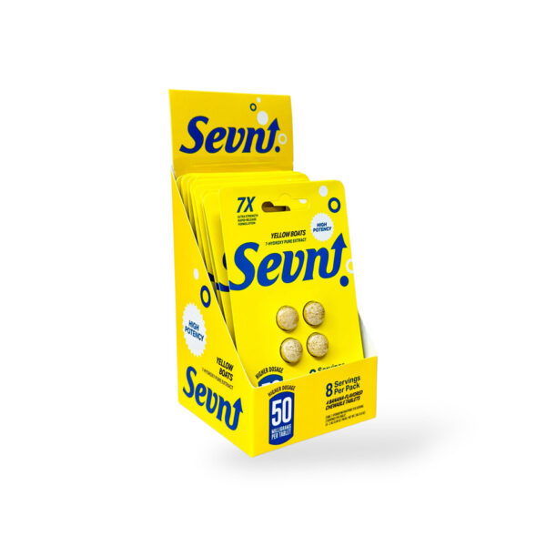 SEVN UP 7-HYDROXY PURE EXTRACT 7X ULTRA STRENGTH TABLETS 50MG 4CT - YELLOW BOATS (BANANA)