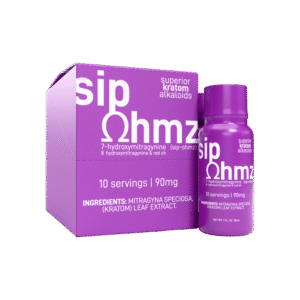 EXODUS SIP OHMZ SUPERIOR KRATOM ALKALOIDS 7-HYDROXYMITRAGYNINE 8-HYDROXYMITRAGYNINE & RED OH SHOTS 30ML 90MG - GRAPE