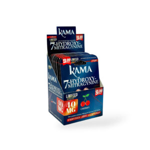 KAMA ADVANCED KRATOM ALKALOIDS - 7-HYDROXYMITRAGYNINE TABLETS 10MG 4CT - CHERRY BOX OF 10