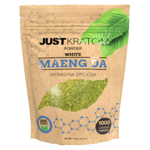 JUST KRATOM POWDER 1000 GRAMS - MAENG DA WHITE VEIN
