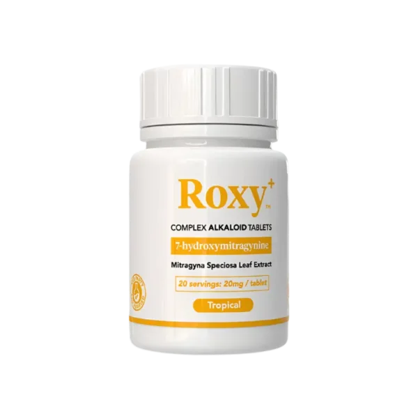 ROXY COMPLEX ALKALOID 7-HYDROXYMITRAGYNINE TABLETS BOTTLE 20MG 10CT - TROPICAL