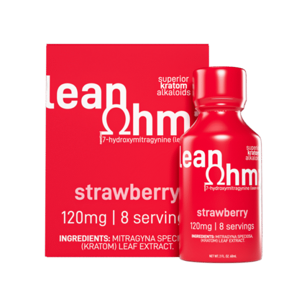 EXODUS LEAN OHMZ 7-HYDROXYMITRAGYNINE SHOTS 60ML 120MG - STRAWBERRY