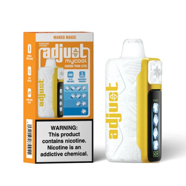 ADJUST MY COOL DISPOSABLE 40000 BOX OF 5 - MANGO MAGIC