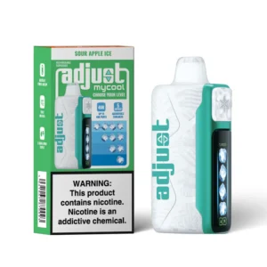 ADJUST MY COOL DISPOSABLE 40000 BOX OF 5 - SOUR APPLE ICE