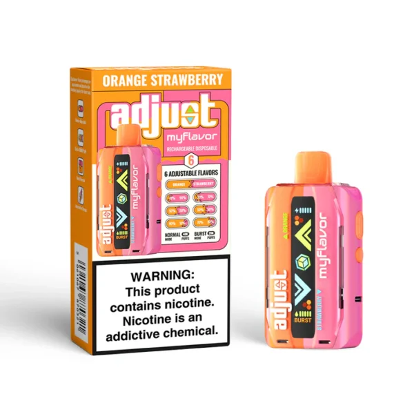 ADJUST MY FLAVOR DISPOSABLE 40000 BOX OF 5 - ORANGE STRAWBERRY