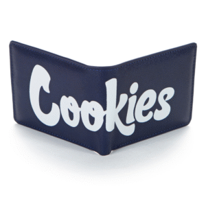 COOKIES BILLFOLD TEXTURED FAUX LEATHER WALLET - NAVY