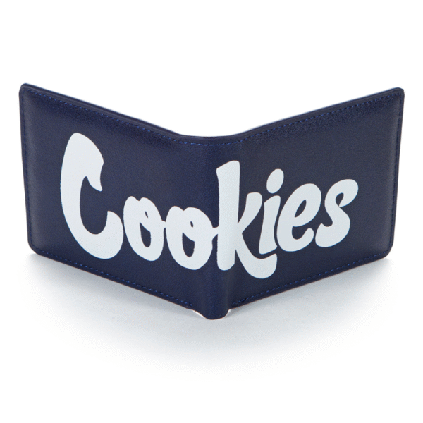 COOKIES BILLFOLD TEXTURED FAUX LEATHER WALLET - NAVY