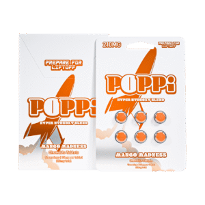 EXODUS POPPI HYPER HYDROXY BLEND CHEWABLE TABLETS 35MG 6CT - MANGO MADNESS