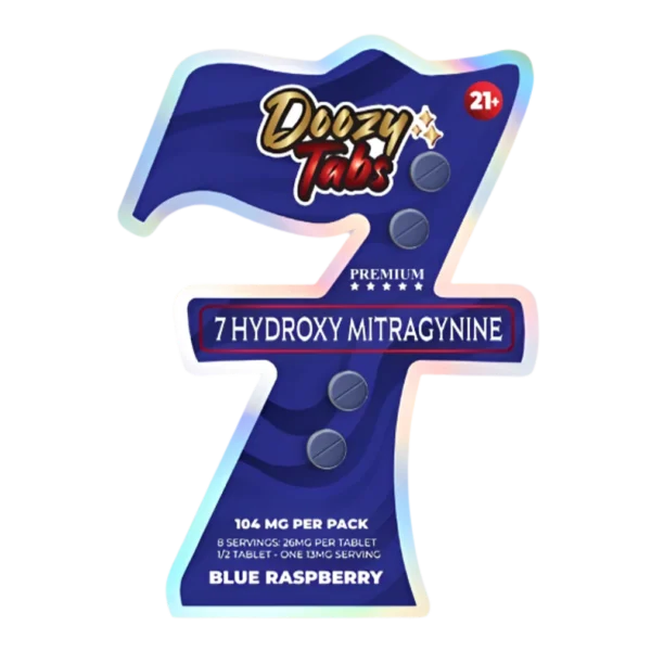 DOOZY TABS 7-HYDROXYMITRAGYNINE TABLETS 26MG 4CT - BLUE RASPBERRY