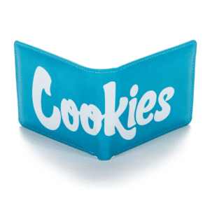 COOKIES BILLFOLD TEXTURED FAUX LEATHER WALLET - BLUE