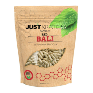 JUST KRATOM CAPSULES 1000CT - BALI RED VEIN