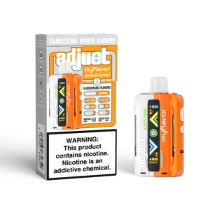 ADJUST MY FLAVOR DISPOSABLE 40000 BOX OF 5 - TANGERINE WHITE GUMMY