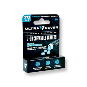 ULTRA SEVEN 7-HYDROXY CHEWABLE TABLETS 10CT 7MG - BLUE RASPBERRY