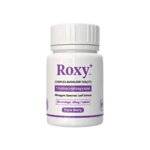ROXY COMPLEX ALKALOID 7-HYDROXYMITRAGYNINE TABLETS BOTTLE 20MG 10CT - TRIPLE BERRY