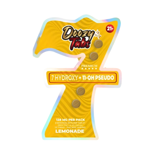 DOOZY TABS 7-HYDROXY + 11-OH PSEUDO TABLETS 32MG 4CT - LEMONADE