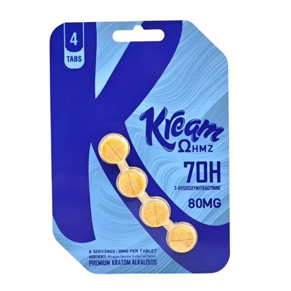 KREAM OHMZ 7-HYDROXYMITRAGYNINE TABLETS 20MG 4CT - UNFLAVORED