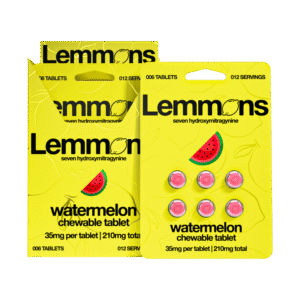 EXODUS LEMMONS 7-HYDROXYMITRAGYNINE CHEWABLE TABLETS 35MG 6CT - WATERMELON