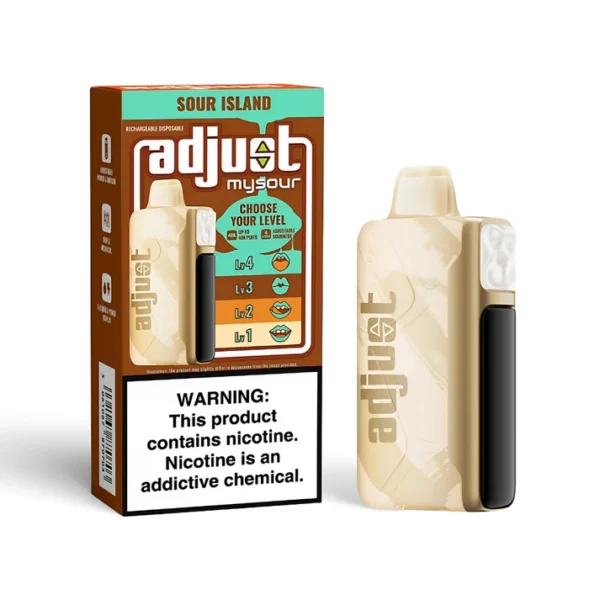 ADJUST MY SOUR DISPOSABLE 40000 BOX OF 5 - SOUR ISLAND