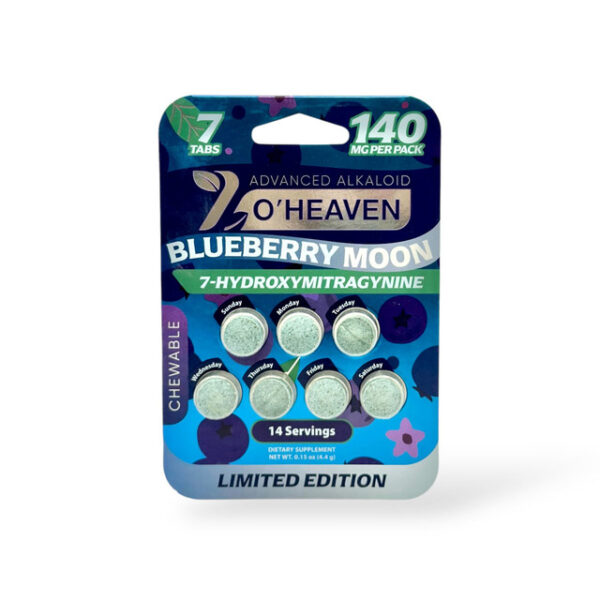 7 O'HEAVEN ADVANCED ALKALOID 7-HYDROXYMITRAGYNINE TABLETS 20MG 7CT - BLUEBERRY MOON