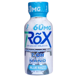 7ROX ADVANCED ALKALOIDS 7-HYDROXYMITRAGYNINE SHOTS 30ML 60MG - BLUE RAZZ
