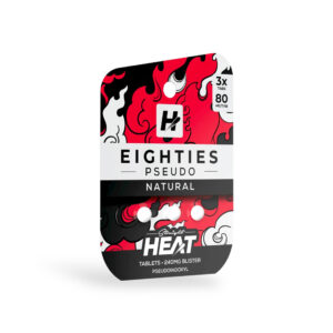 STRAIGHT HEAT EIGHTIES PSEUDO TABLETS 80MG 3CT - NATURAL