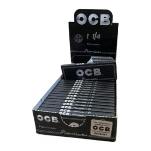 OCB ROLLING PAPERS BOX - PREMIUM 1 1/4 SIZE BOX OF 25