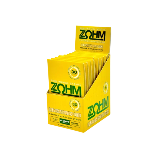 ZOHM 7-HYDROXYMITRAGYNINE SUBLINGUAL STRIPS 24MG 4CT - LEMON DROP ICE