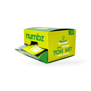 NUMBZ 7-OH + MIT CHEWABLE TABLETS 25MG 2CT - KIWI APPLE BOX OF 10