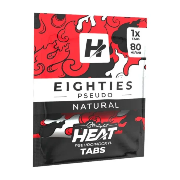 STRAIGHT HEAT EIGHTIES PSEUDO TABLETS 80MG 1CT - NATURAL