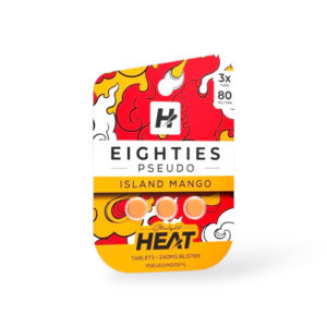 STRAIGHT HEAT EIGHTIES PSEUDO TABLETS 80MG 3CT - ISLAND MANGO