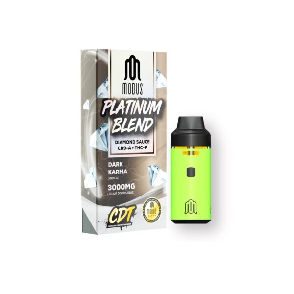MODUS PLATINUM BLEND DIAMOND SAUCE CB9-A + THC-P 3000MG DISPOSABLE - DARK KARMA INDICA
