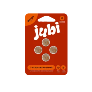 JUBI ADVANCED KRATOM 7-HYDROXYMITRAGYNINE TABLETS 50MG 4CT - MANGO