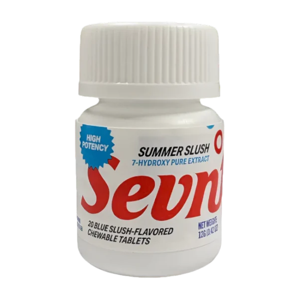 SEVN UP 7-HYDROXY PURE EXTRACT TABLETS BOTTLE 40MG 20CT - SUMMER SLUSH (BLUE SLUSH)