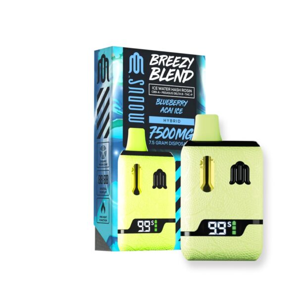 MODUS BREEZY BLEND 7.5G DISPOSABLE - BLUEBERRY ACAI ICE HYBRID