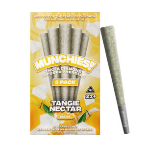 MUNCHIES THC-A DIAMOND PRE-ROLLS 5 PACK - TANGIE NECTAR SATIVA