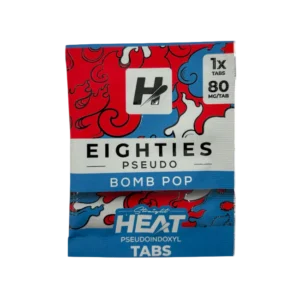 STRAIGHT HEAT EIGHTIES PSEUDO TABLETS 80MG 1CT - BOMB POP