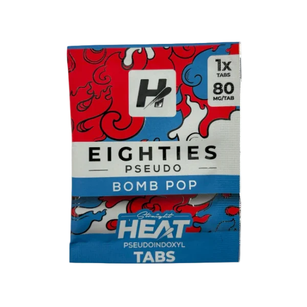 STRAIGHT HEAT EIGHTIES PSEUDO TABLETS 80MG 1CT - BOMB POP