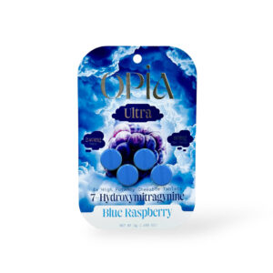 OPIA ULTRA 7-HYDROXYMITRAGYNINE CHEWABLE TABLETS 60MG 4CT - BLUE RASPBERRY