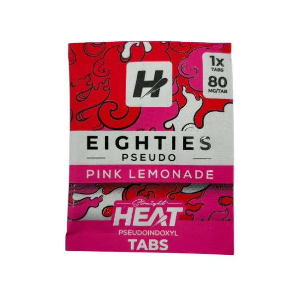 STRAIGHT HEAT EIGHTIES PSEUDO TABLETS 80MG 1CT - PINK LEMONADE