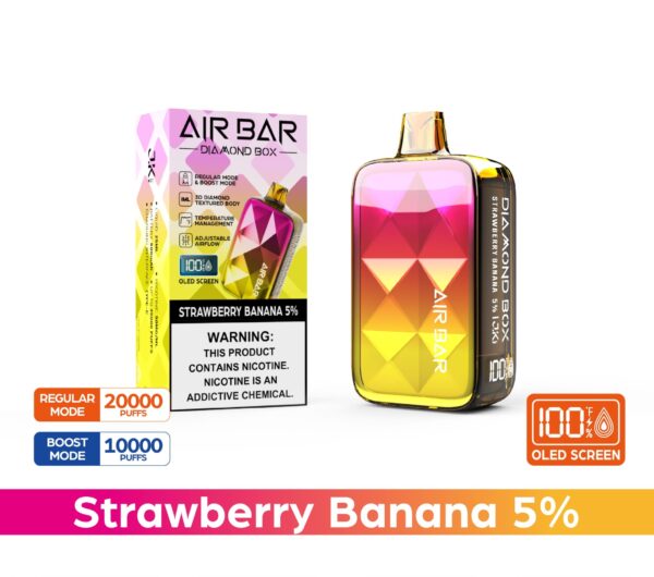 AIR BAR DIAMOND BOX 20000  - STRAWBERRY BANANA