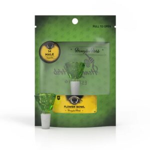 HONEYBEE HERB GLASS BOWLS - FB-4 GREEN/GREEN