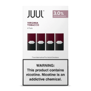 OLD ITEM - JUUL PODS CASE OF 6 BOXES - VIRGINIA TOBACCO 3%