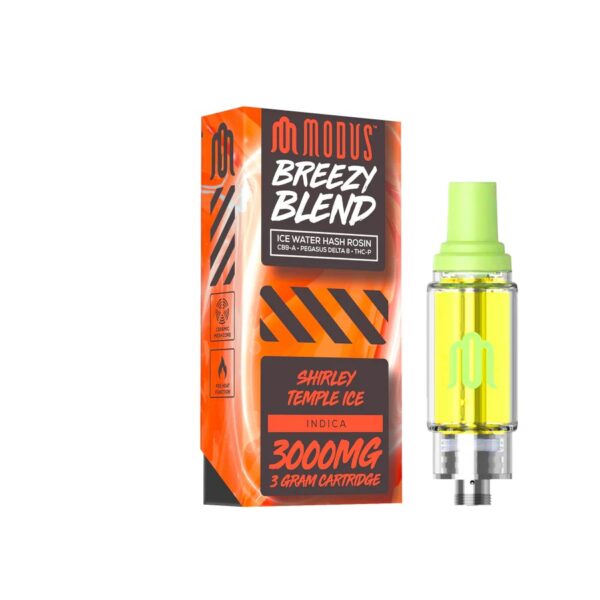 MODUS BREEZY BLEND 3G 3000MG CARTRIDGE - SHIRLEY TEMPLE ICE INDICA