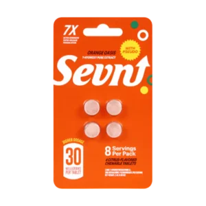 SEVN UP 7-HYDROXY+PSEUDO PURE EXTRACT 7X ULTRA STRENGTH TABLETS 30MG 4CT - ORANGE OASIS