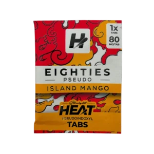 STRAIGHT HEAT EIGHTIES PSEUDO TABLETS 80MG 1CT - ISLAND MANGO